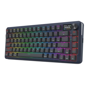 Tastatura gaming mecanica Bluetooth cu si fara fir Redragon Flekact Pro neagra iluminare RGB - Img 2