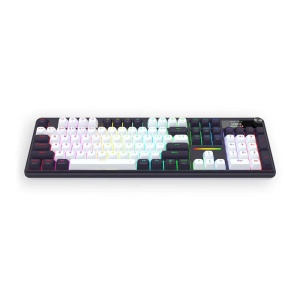 Tastatura gaming mecanica Bluetooth cu si fara fir Redragon Terraflare Pro neagra cu alb iluminare RGB - Img 2