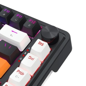 Tastatura gaming mecanica Redragon Landshaker neagra cu alb iluminare RGB - Img 3