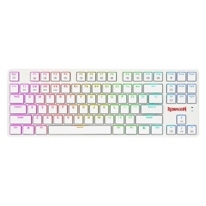 Tastatura Gaming Redragon Anubis White RGB Mecanica Brown Switch, Open Box - Img 2