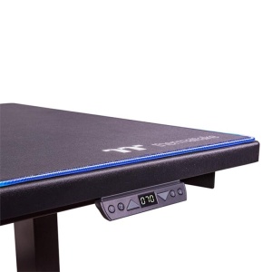 Birou gaming reglabil electric pe inaltime Thermaltake ToughDesk 350 negru - Img 3