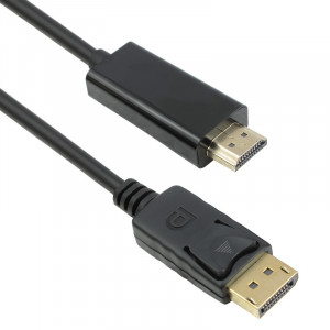 Cablu DeTech, DisplayPort Male - HDMI Male, 14+1 cupru, 5m - Img 1