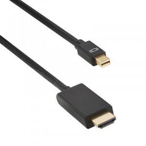 Cablu DeTech, mini DisplayPort Male - HDMI Male, lungime 1.8 metri - Img 1