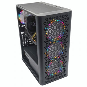 Calculator Gaming Fury V5, Intel Core i5 7400 3GHz, MSI H110M-S03, 16GB DDR4, SSD 512GB, HDD 1TB, RX 580 8GB GDDR5 256-bit, 600W - Img 3