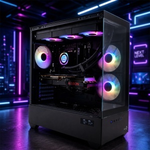 Calculator Gaming P500D V2, Intel Core i5 14400F turbo 4.7GHz, B760M DS3H, 32GB DDR4, SSD 512GB, HDD 6TB, RX 6800 16GB GDDR6