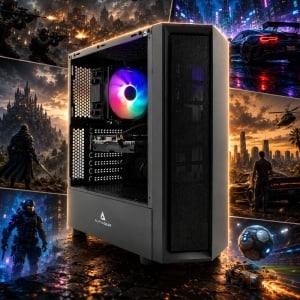 Calculator Gaming Sentinel V2, AMD Ryzen 5 1600X 3.6GHz, GIGABYTE A520M K V2, 16GB DDR4, SSD 256GB, HDD 500GB, RX 580 8GB GDDR5