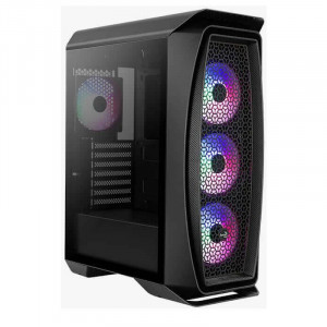 Carcasa Gaming Aerocool Aero One Frost Black, MiddleTower, 3x USB 3.0, Panou transparent - Img 1