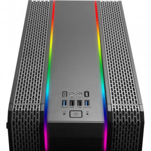 Carcasa Gaming Inter-Tech S-3901 Impulse, 2x USB 3.0, 120mm LED RGB, Panou transparent - Img 7