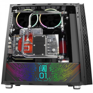 Carcasa Gaming Segotep Fenix 2, USB 3.0, Panou transparent, MiddleTower, Vent. 2x 120mm RGB led - Img 4