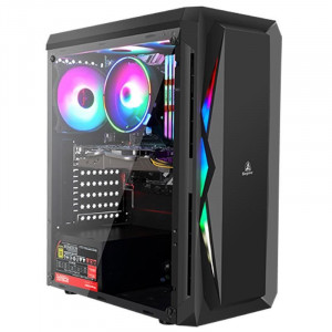 Carcasa Gaming Segotep Snake Black, USB 3.0, Panou Transparent - Img 1