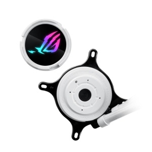 Cooler procesor cu lichid ASUS ROG STRIX LC III 240 iluminare aRGB alb - Img 3