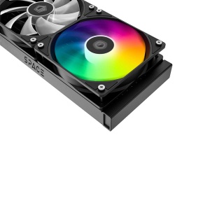 Cooler procesor cu lichid cu display ID-Cooling SL240 XE negru iluminare aRGB - Img 3