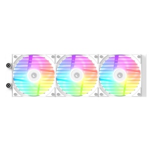 Cooler procesor cu lichid ID-Cooling FX360 LCD alb cu display iluminare aRGB - Img 2
