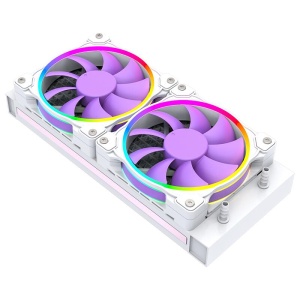 Cooler procesor cu lichid ID-Cooling Pinkflow 240 Diamond Purple iluminare aRGB - Img 3