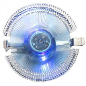 Cooler procesor Segotep Frost Castle 90, Iluminare LED albastru - Img 2