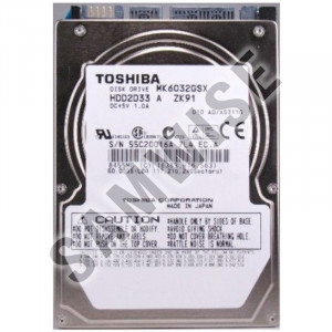 Hard disk 60GB Laptop, Notebook, Toshiba MK6032GSX, SATA, Buffer 8MB - Img 1