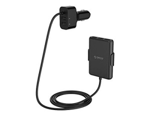Incarcator auto Orico UCP-5P 52W 5 port-uri cu extensie negru - Img 2