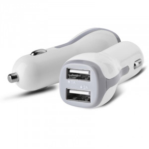 Incarcator auto SSK SDC220 , 2x USB, 2A, Alb - Img 2