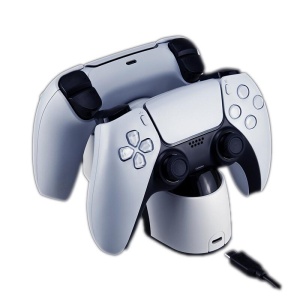 Incarcator FlashFire Dual Dock PS5 alb - Img 2