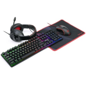 Kit Gaming Redragon S137 Gaming Essentials 4 in 1 Black - Img 1