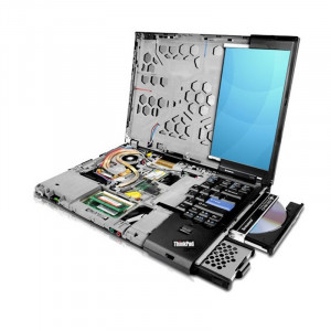 Laptop Lenovo 14.1" T400, Intel Core2Duo P8700 2.53GHz, 4GB DDR3, 250GB, Geanta cadou, DVD-RW - Img 5