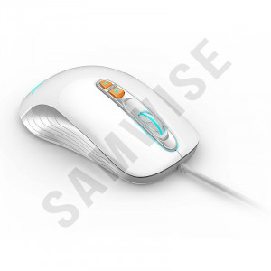 Mouse Gaming Newmen GX1-PLUS White, 4000DPI, Iluminare LED multicolora, Switch-uri Omron, Picioruse de teflon - Img 1