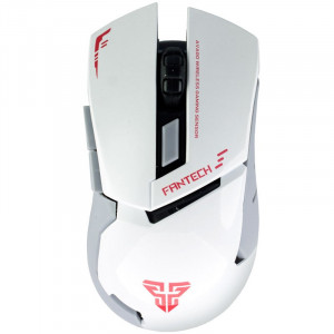 Mouse Gaming Wireless FanTech WG8, 2000DPI, Alb - Img 1