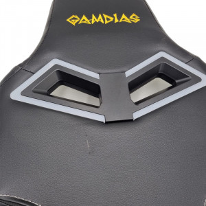 Scaun Gaming Gamdias Achilles E1 L Iluminare RGB negru cu alb, Open Box - Img 2