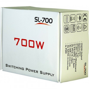 Sursa Inter-Tech 700W SL-700, 4x SATA, 2x 6+2 PCI-E, 3x Molex Vent 120 mm, PFC Activ - Img 4