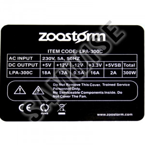 Sursa Zoostorm 300W LPA-300C, 2 x SATA, 4 x Molex, MB 20+4pin, CPU 4pin - Img 4
