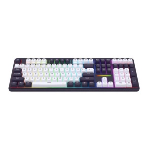 Tastatura gaming mecanica Bluetooth cu si fara fir Redragon Antonium Pro 108 neagra cu alb iluminare RGB - Img 4