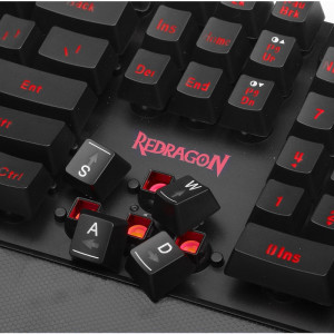 Tastatura Gaming Redragon Yaksa Black K505-BK, Iluminare LED, Open Box - Img 6