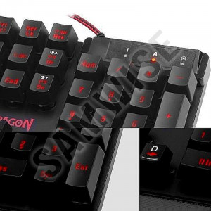 Tastatura Gaming Redragon Yaksa Black K505-BK, Iluminare LED - Img 4