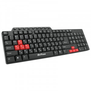 Tastatura multimedia DeTech DE6085, USB, Chirilica, butoane multimedia, negru - Img 3