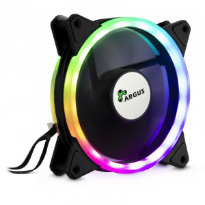 Ventilatoare Inter-Tech Argus RS-04 RGB, 3 Fan Pack, 120 mm, telecomanda + banda LED - Img 3