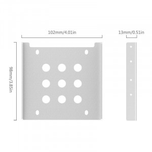 Accesoriu carcasa Orico adaptor HDD/SSD 2.5 inch la 3.5 inch AC325-1S Argintiu - Img 4