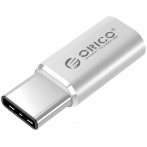 Adaptor Orico CTM1 USB 2.0 Tip-C Male - Micro USB Female Silver - Img 1