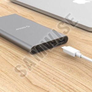 Baterie externa Orico T1, 10000mAh, 1x USB, 1x USB-C, Negru - Img 4