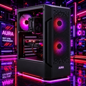 Calculator Gaming Aura V17, AMD Ryzen 7 1700 3GHz, GIGABYTE A520M K V2, 16GB DDR4, SSD 256GB, HDD 1TB, RX 580 8GB GDDR5