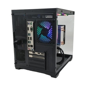 Calculator Gaming Cube V2, Intel Core i5-9400T pana la 3.4GHz, ASUS PRIME B360M-C, 16GB DDR4, SSD 256GB, SSHD 500GB, BIOSTAR RX 580 8GB GDDR5 - Img 4