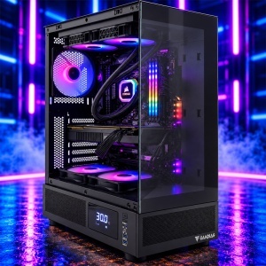 Calculator Gaming GAMDIAS Atlas V8, Intel Core i9-9820X 3.3GHz, ASUS TUF X299 MARK 2, 32GB DDR4, SSD NVMe 512GB, HDD 4TB, RTX 2080 8GB GDDR6
