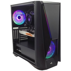 Calculator Gaming Visor V1, AMD Ryzen 5 5500 3.6GHz, ASRock B450M-HDV, 32GB DDR4, SSD 512GB, HDD 1TB, GTX 1080 Ti Turbo 11GB DDR5X 352-bit - Img 1