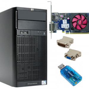 Calculator HP Proliant ML110 G6, Intel Core i3 540 3.06GHz, 4GB DDR3 ECC, ATI HD 6450 1GB DDR3, 250GB, Placa sunet USB, Adaptor DVI-VGA - Img 1
