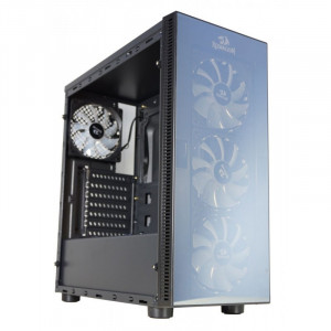 Carcasa Gaming Redragon Sidewipe Black, USB 3.0, controller RGB cu telecomanda - Img 6