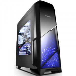 Carcasa Gaming Segotep Sprint V2, USB 3.0, Panou Transparent, MiddleTower, 2x 120mm - Img 1