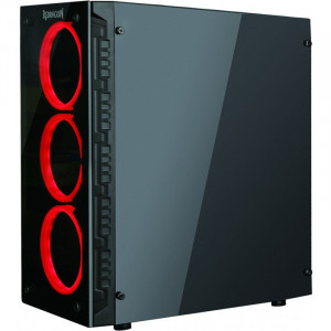 Carcasa Redragon TrailBreaker Black, Vent. 3x 120mm RGB Led, USB 3.0, Desigilat - Img 1