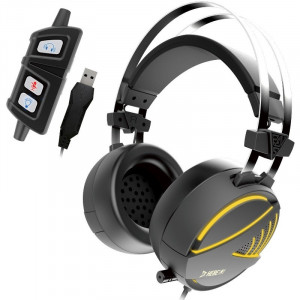 Casti Gaming Gamdias HEBE M1 RGB, USB, iluminare LED RGB - Img 1