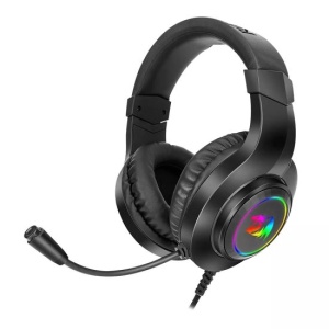 Casti gaming Redragon Hylas iluminare RGB negre