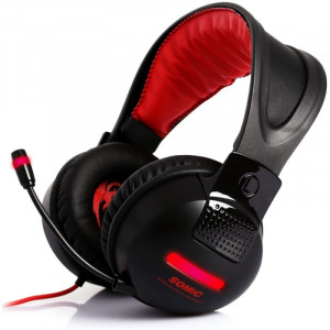 Casti Gaming SOMIC G956 Negru-Rosu, 7.1 Surround, SH - Img 2