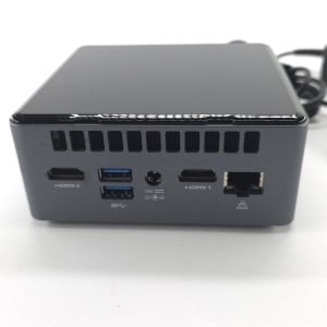Mini PC Incomplet Intel NUC8CY, Intel Core i3-8121U 2.20GHz, AMD Radeon 540 2GB GDDR5, 8GB LPDDR4 Onboard, M.2 NVMe, Wi-Fi, Alimentator inclus - Img 4